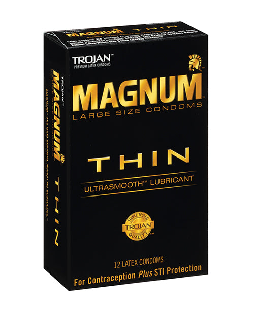 Trojan Magnum Thin Bao Cao Su Mỏng Lớn Cảm Giác Max 