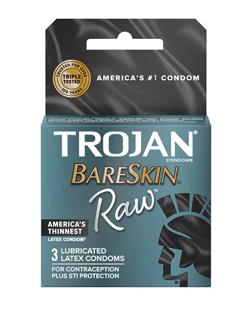 Trojan Bareskin RAW Bao Cao Su Mỏng Nhất Tự Nhiên 