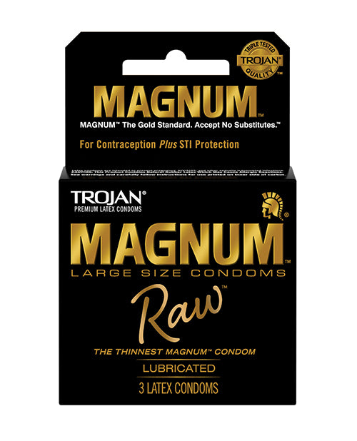 Trojan Magnum Raw Bao Cao Su Lớn Mỏng Nhất 