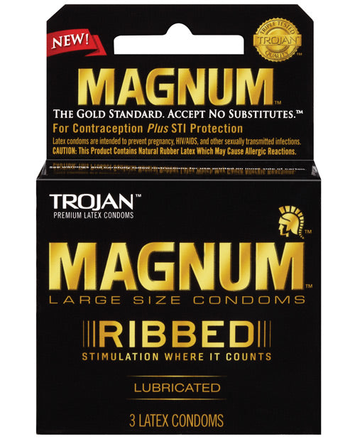 Trojan Magnum Ribbed Lớn Gân Tăng Cảm Xúc 