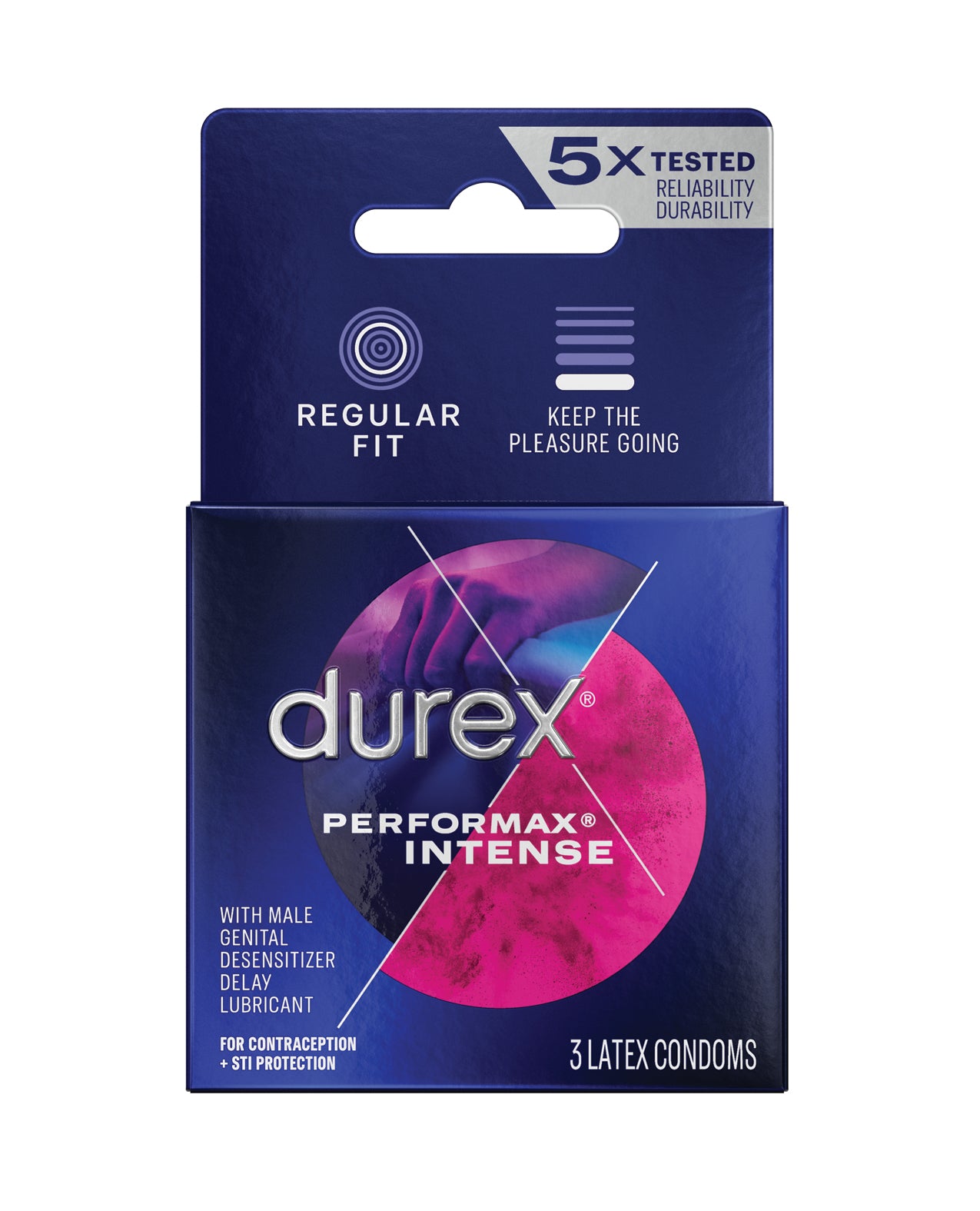 Durex Intense Condoms Ribs Dots Trì hoãn Cực khoái 