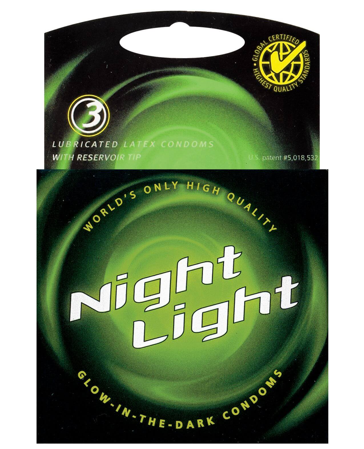 Night Light Bao Cao Su Phát Sáng Xanh Vui Nhộn 