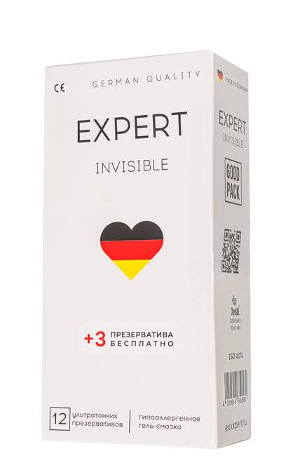 Condom Amor Expert Invisible Siêu Mỏng 12+3 Gần Gũi Tối Đa 