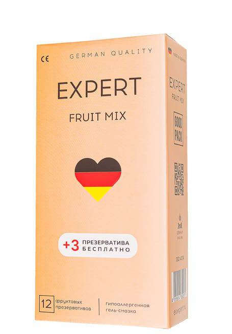 Amor Expert Fruit Mix Bao Cao Su Hương Quả 15 Viên 