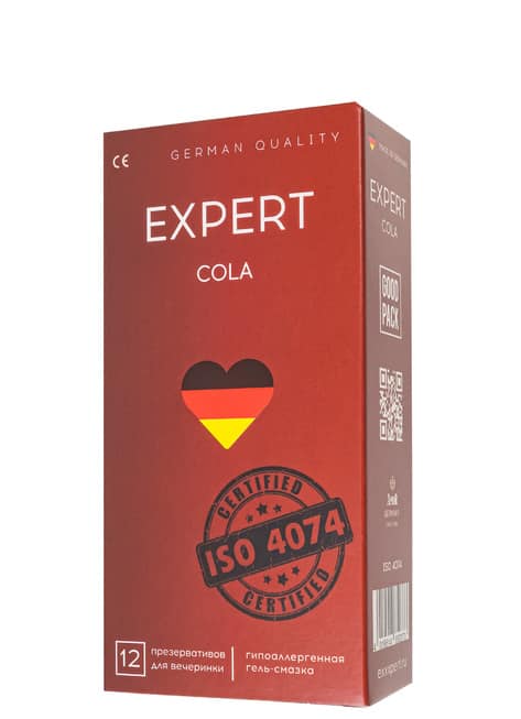 Preservatif Amor Expert Cola 12 cái đen hương cola Đức 