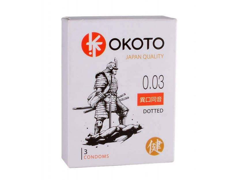 Okoto Dotted Bao Cao 3cái 18cm Gai Tạo Kích Thích 
