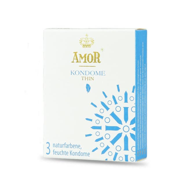 Amor Thin Bao Cao Su Siêu Mỏng 3 Miếng Cảm Giác Thật 