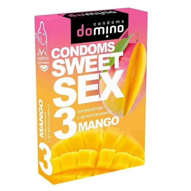Domino Sweet Sex Mango 3 Miếng Bao Hương Vị Ngọt Ngào 
