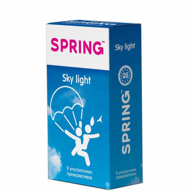 Bao Spring Sky Light Siêu Mỏng 9 Cái Vanilla 