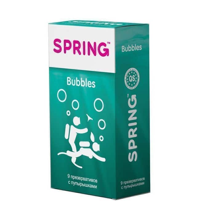 Spring Bubbles Bao Cao Su Gợn Sóng 9 Cái 