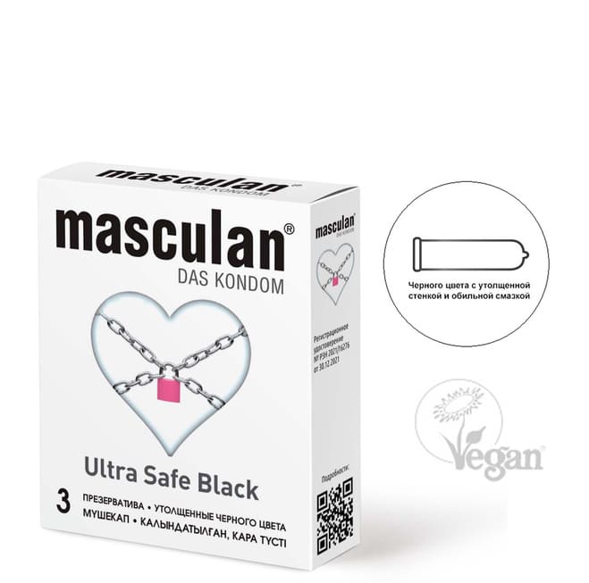Masculan Black Ultra 3c Ai Cập Bền Vững 