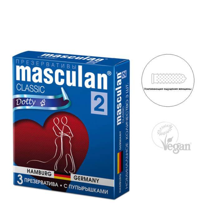 Masculan Dotty Bao Cao Su Gợn Sóng 3pcs Siêu Kích Thích 