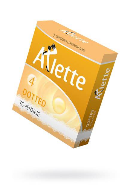 Arlette Dotted Condom 3 Viên Gợn Sóng Nga 