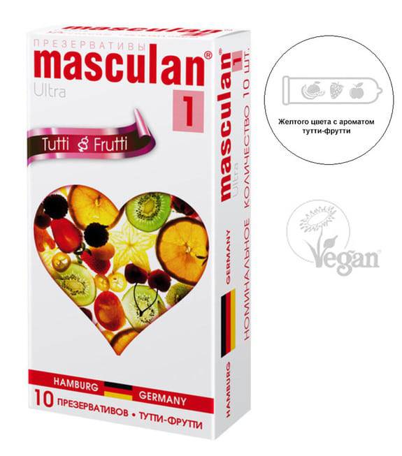 Bao Masculan Tutti-Frutti 10 Viên Hương Quả Vui Nhộn 