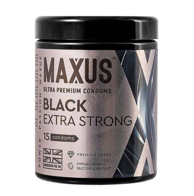 Maxus Extra Strong Bao Cao Su Đen Siêu Bền 15cái 