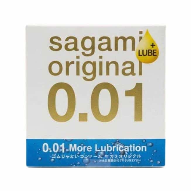 Sagami 0.01 Extra Lub Bao Polyurethane Siêu Mỏng Trơn 