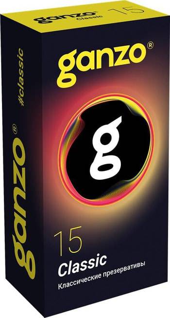 Ganzo Classic Bao Cao Su 15 Cái Siêu Mỏng Dày 
