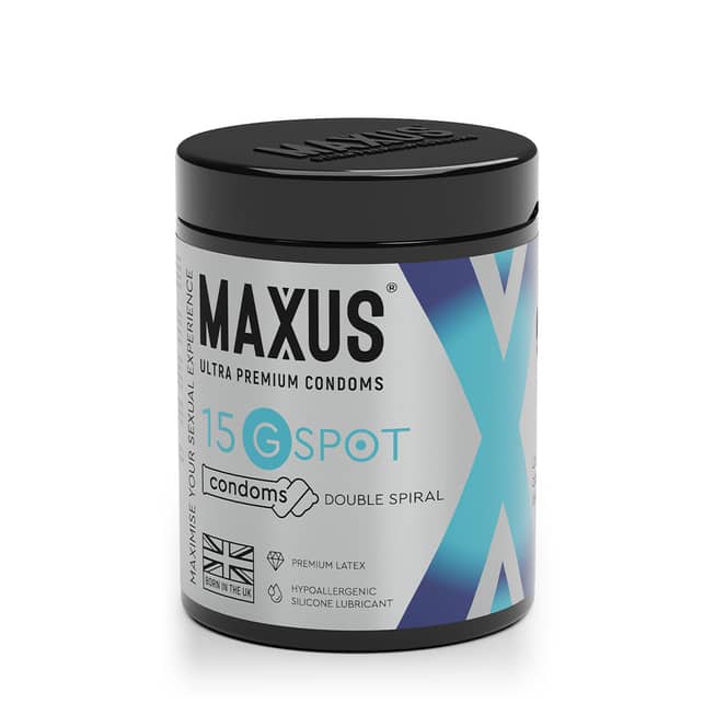 Maxus G-Spot Condoms 15 Miếng Uốn Lượn 