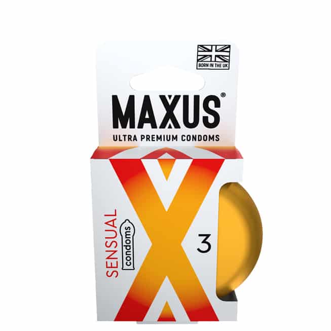 Maxus Sensual bao cao su siêu nhạy 3 cái 5.6cm Anh quốc 