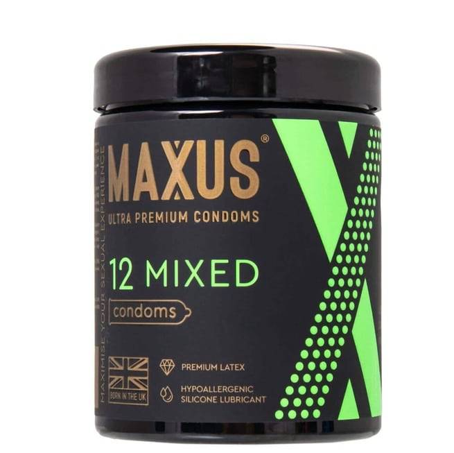 Set 12 Bao Maxus Mixed Gợn Sóng Siêu Mỏng An Toàn 