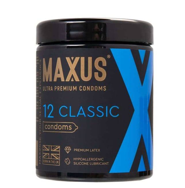 Maxus Classic Bao Cao Su 12pcs Mỏng An Toàn 