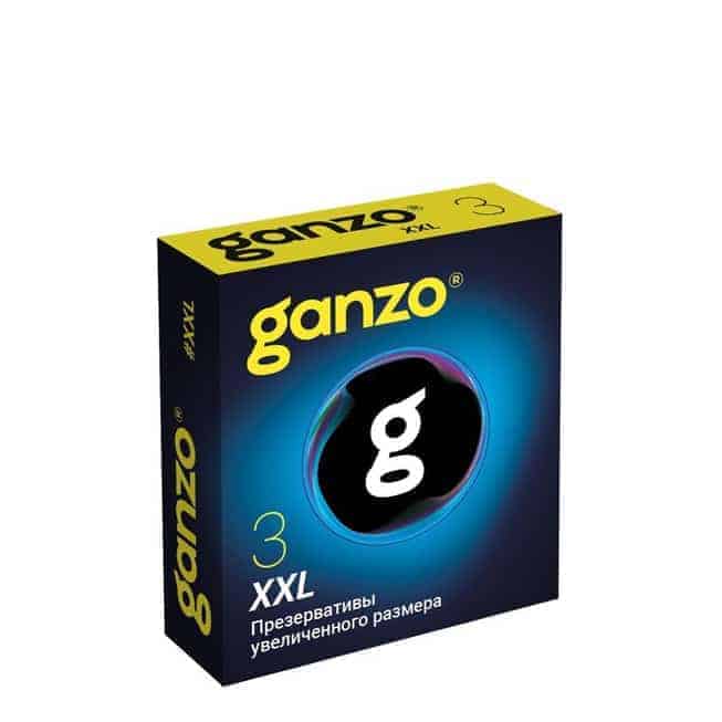 Ganzo XXL Condom Lớn 3 Cái Gọn Mịn Màng 