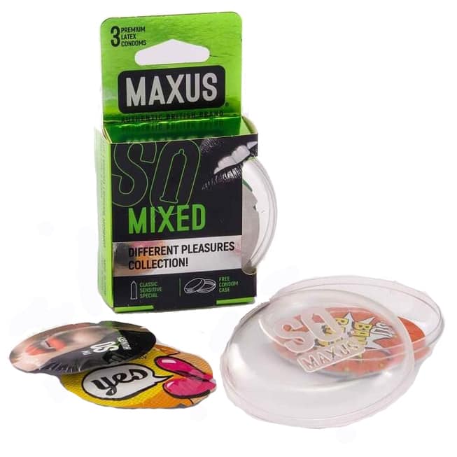 Maxus Air Mixed Bao Cao 3pcs Siêu Mỏng An Toàn 