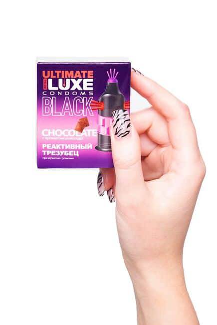 Luxe Black Ultimate bao cao su đen kích thích chocolate