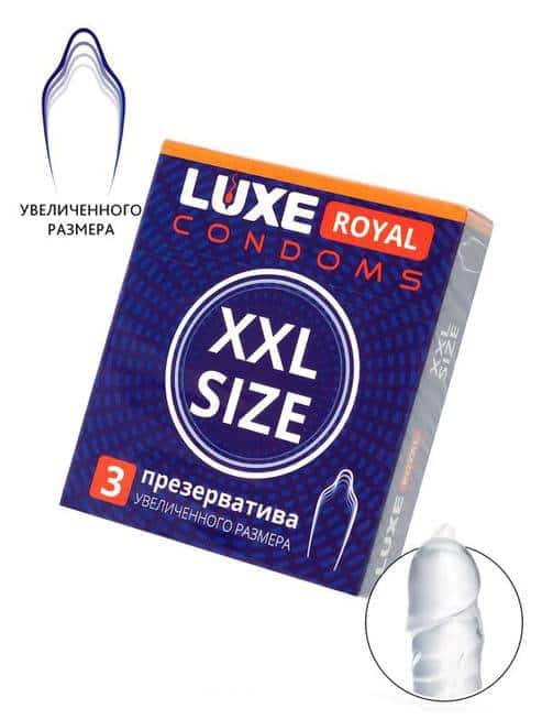 Luxe Royal XXL Bao Cao Su 19cm Siêu Mỏng An Toàn 3 Viên Quà