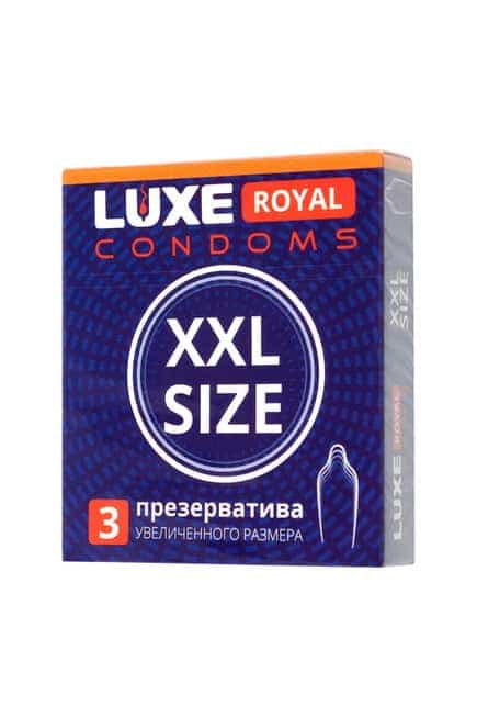 Luxe Royal XXL Bao Cao Su 19cm Siêu Mỏng An Toàn 3 Viên Quà