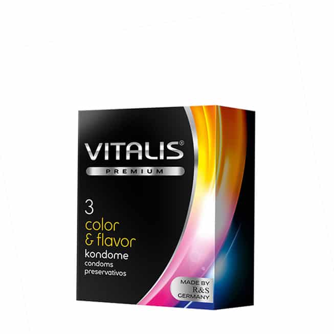 Vitalis Premium Bao Cao Su Màu Hương 3c Viên 18cm