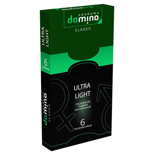 Domino Ultra Light Bao Cao Su Mỏng 6pcs Siêu Nhạy