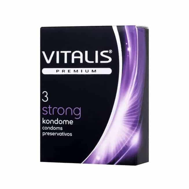 Vitalis Premium Bao Cao Su Siêu Bền 3 Cái 5.3cm