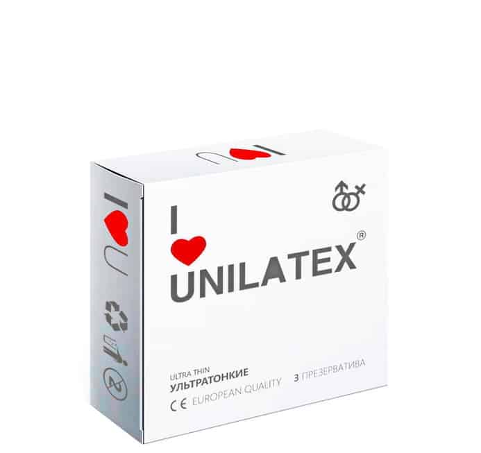 bao Unilatex siêu mỏng 3 cái tăng khoái cảm