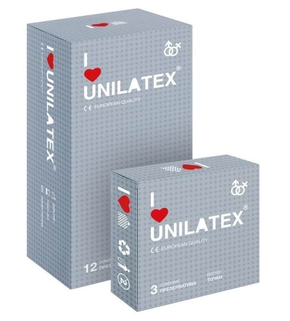 Unilatex Bao Cao Su Gân Điểm 12+3 Miếng