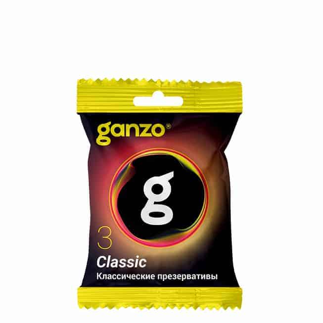 Preservatives Ganzo Classic 3cái Siêu Mỏng Bôi Trơn Dồi Dào