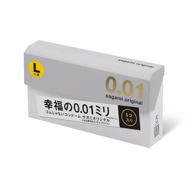 Sagami 0.01 L Size Polyurethane Siêu Mỏng 5 Cái