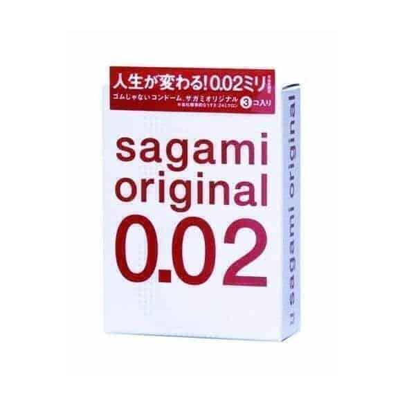 Sagami 0.02 Polyurethane Bao Mỏng Siêu Chắc 3 Cái