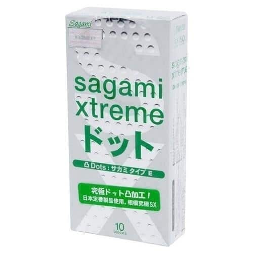 Sagami Xtreme Condom Điểm Xanh 10 Cái Siêu Mỏng