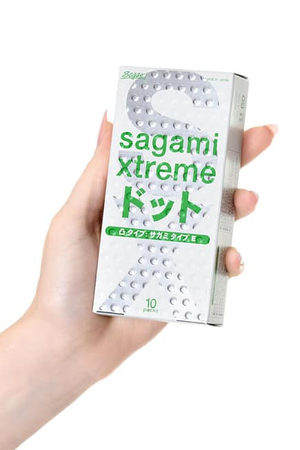 Sagami Xtreme Condom Điểm Xanh 10 Cái Siêu Mỏng