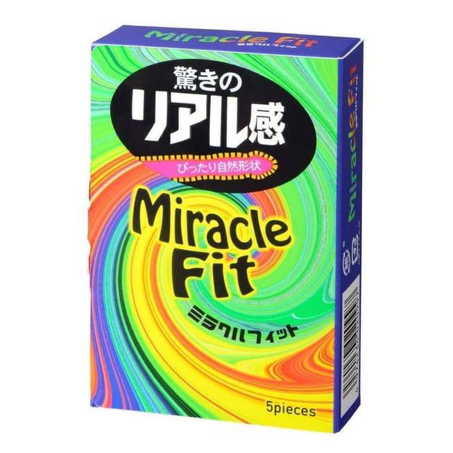 Sagami Miracle Fit Bao Không Túi Hồng 5pcs Mỏng Siêu