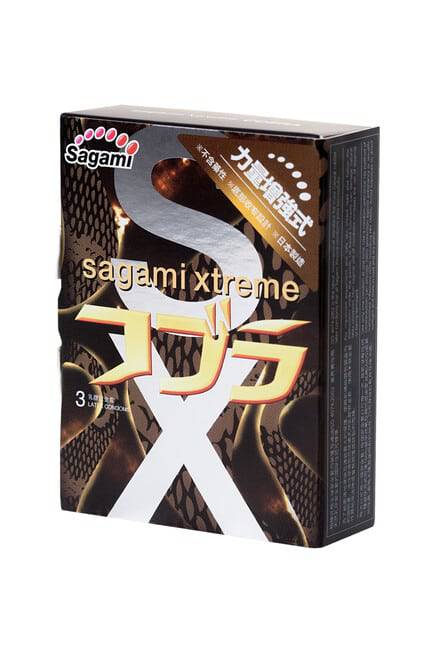 Sagami Xtreme Cobra Zaunhe Preservatif 3c Tăng Cường Kích Thích