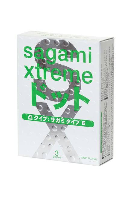 Sagami Xtreme E Điểm Nổi 3 Cái Xanh Siêu Mỏng