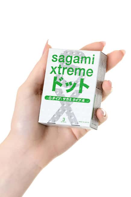 Sagami Xtreme E Điểm Nổi 3 Cái Xanh Siêu Mỏng