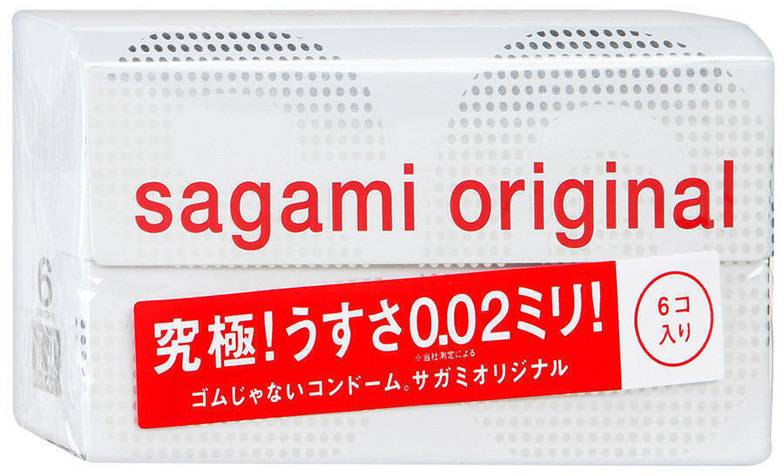 Sagami Original 0.02 Siêu Mỏng Pu 6 Cái An Toàn