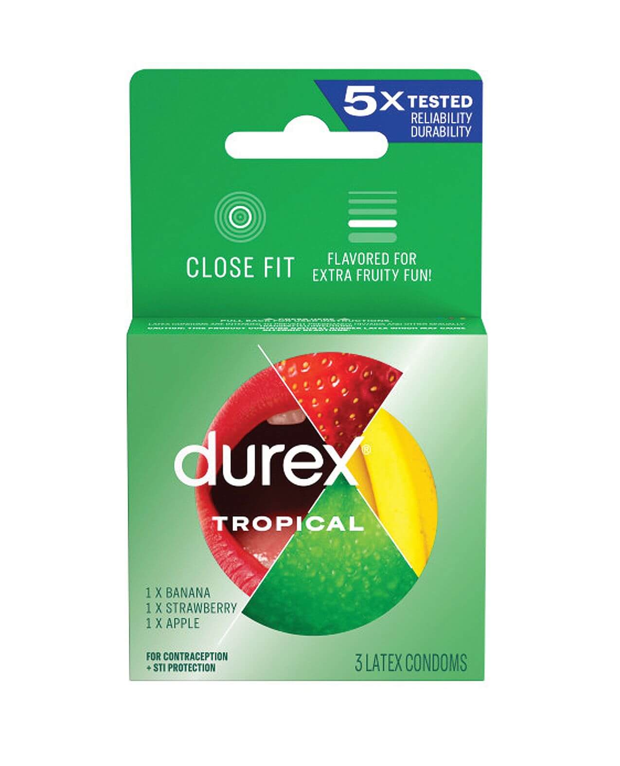 Durex Tropical Bao Cao Su Hương Vị 12 Miếng 
