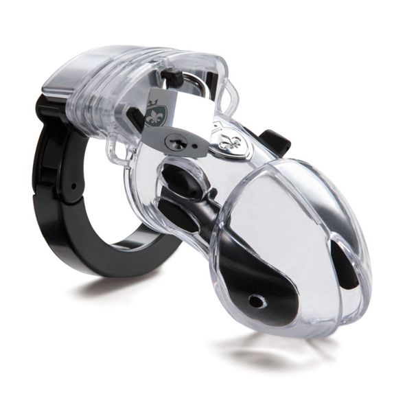 Mystim Pubic Enemy 1 E-Lock Đen Trong Suốt 