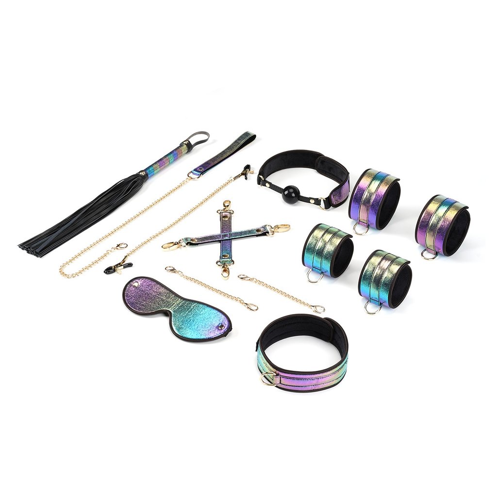 Liebe Seele Rainbow Bondage Kit 8pcs Tím Nhật Bản Sặc Sỡ 