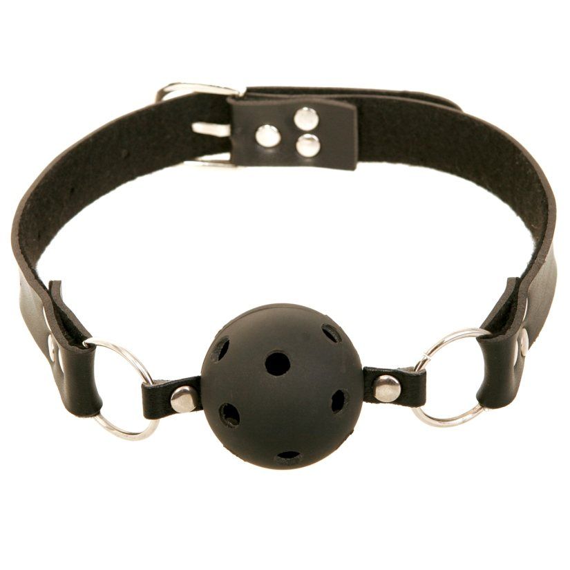 Fetish Fantasy Ball Gag Đen Thở Được 