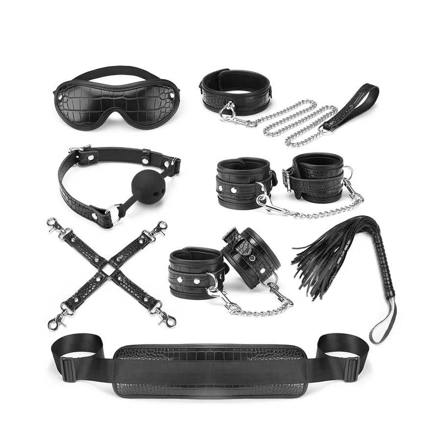 Liebe Seele Temptation BDSM Set 8 Món Đen Nhật Bản 